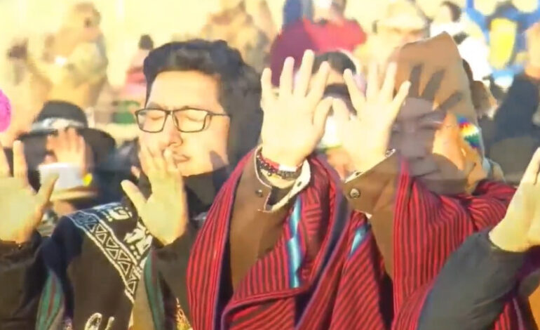 Presidente de Bolivia celebra Año Nuevo Andino en Tiwanacu