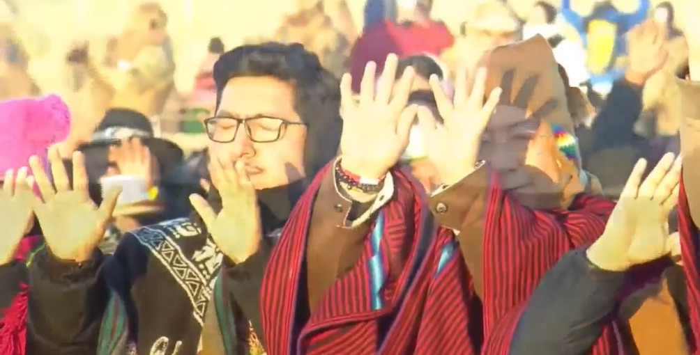 Presidente de Bolivia celebra Año Nuevo Andino en Tiwanacu