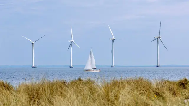 El «robo de viento» en parques eólicos marinos: un desafío para la producción de energía renovable.