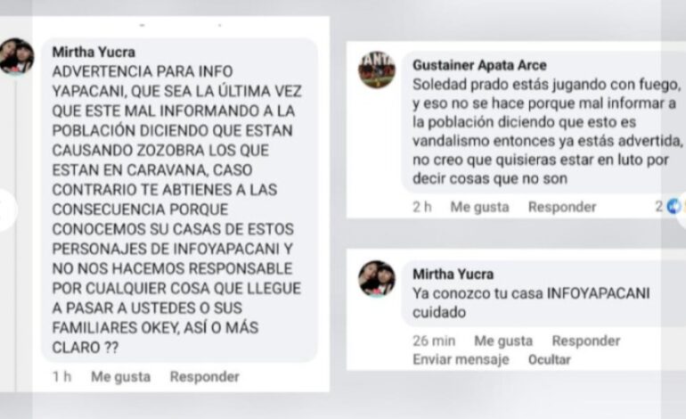 Gobierno condena amenazas a periodista boliviana y garantiza su seguridad