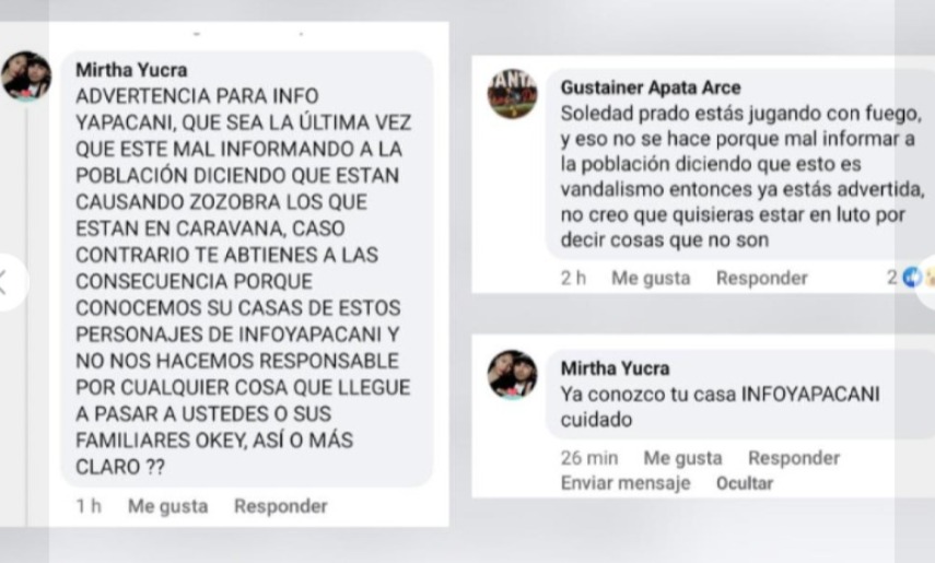 Gobierno condena amenazas a periodista boliviana y garantiza su seguridad
