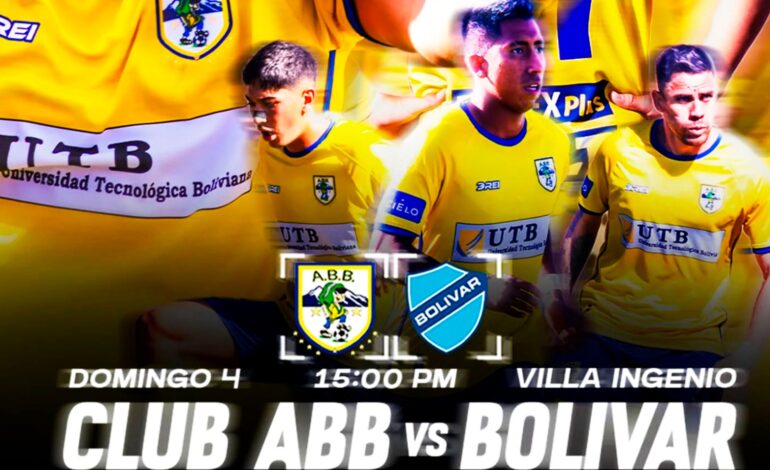 Emocionante jornada de fútbol en Bolivia: Bolívar vs. ABB y Always Ready vs. Wilstermann