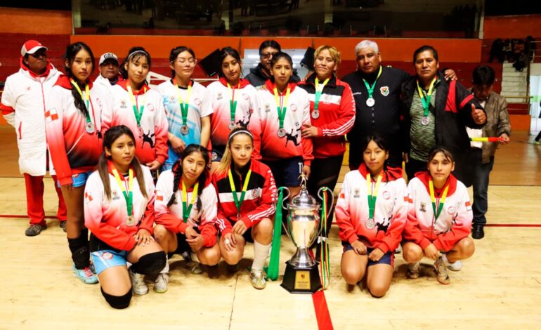 Potosí se corona campeón del IV Torneo Nacional de Selecciones Departamental Sub-20 Femenino en Futsal