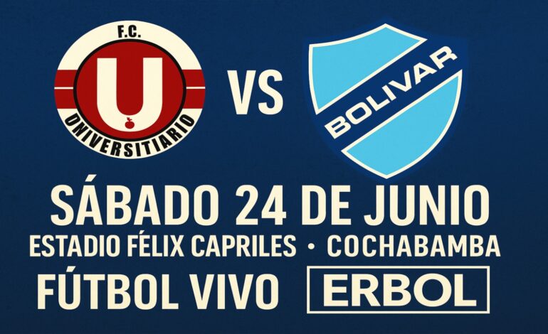 Club Bolívar se enfrenta a Universitario de Vinto en un duelo crucial por el liderato.